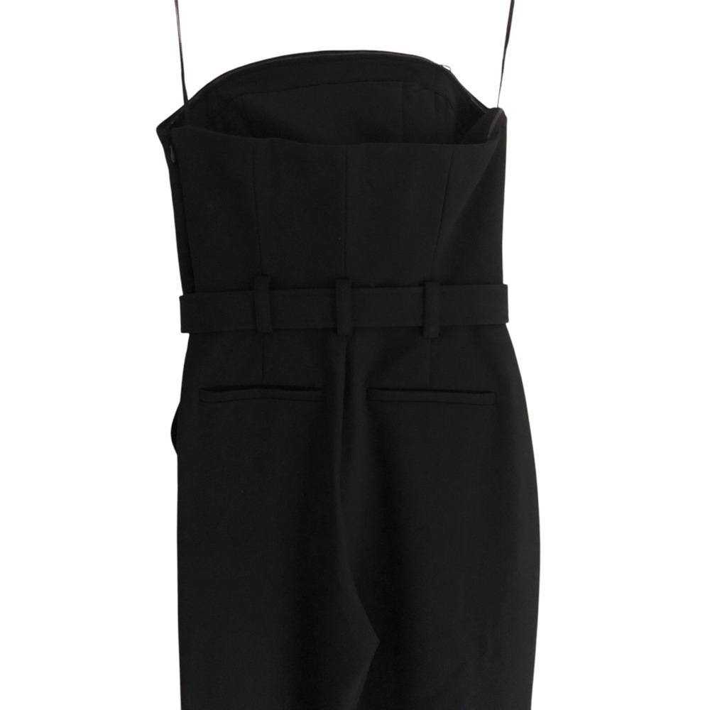 A.L.C. Kate Strapless Belted Black Wide Leg Jumpsuit Size 2 NWT - Picture 5 of 14